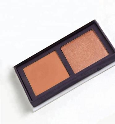 China Private Label Waterproof 2 Color Accent Contour Palette for sale