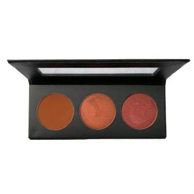 China Tri Color Waterproof Eyeshadow Palette Private Label for sale