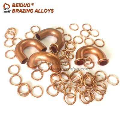 China Phos Copper Rings Welding Solder Ring BCuP-2 Solder Solder Filler for sale