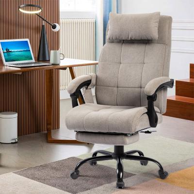 China Massage manager office chair with a comfortable fabric art computer chair, massage chair with employees for sale