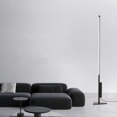 China Modern minimalist floor lamp black individuality bedroom creative atmosphere led lamp is contemporary and contracted living room floor for sale