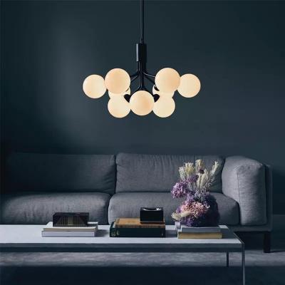 China Restaurant Modern Nordic Light Luxury Guest Bedroom More Than Anywhere In The Sky Star Bean Magic Molecular Chandelier Glass Chandelier for sale