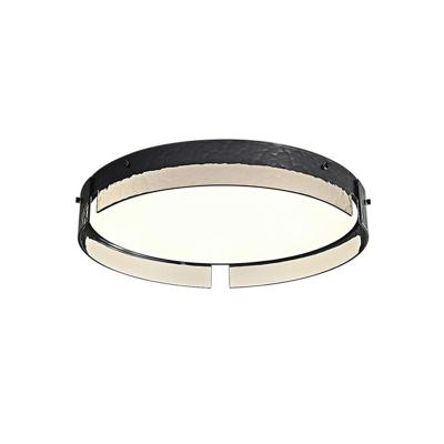 China Exterior Mounted Italian Minimalist Led Lamp Circular Light Modern Luxury In Master Bedroom Creative Copper Glass Full Ceiling Lights for sale