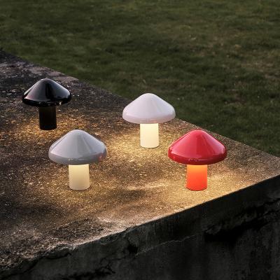 China Modern Nordic Danish Designer, Creative Portable Outdoor Mushroom Bed Bedroom Stats Girl Living Room Fill Lamp for sale