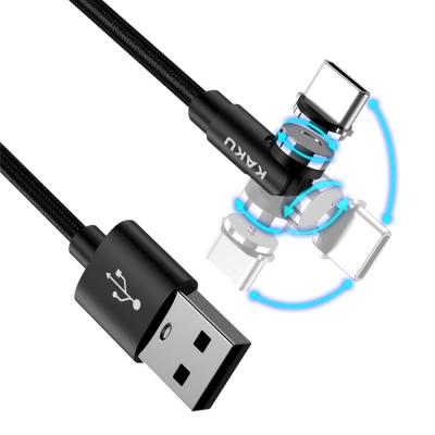 China Wholesale Multi Magnetic Angle Switch Game USB Cable KAKU Rotation 1m Mobile Phone Accessories 540 Fast Charging USB Data Cable for sale