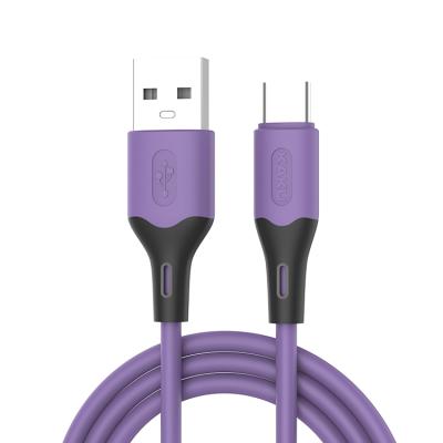 China Eco friendly IOS 1m IOS 3.2a Phone 1m Charging Data USB Silicone Material KAKU Fast Silicone Band Fast Micro Cable for sale