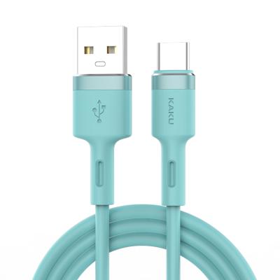 China Durable Silicone Data Cable KAKU Fast Charger Line 3.2a Durable Silicone Mobile Phone USB Charging Data Cable For Apple Samsung Lightning for sale