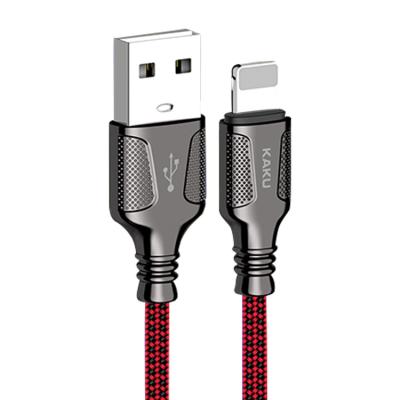 China USB Data Cable KAKU 3.2A Durable Fast Charging Metal Zinc Alloy Nylon Brained Type c IOS Data Micro USB Cable For Mobile Phone for sale