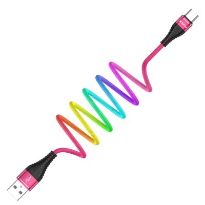 China Fast Charging Speed ​​KAKU Alloy 3.2A Colorful Aluminum Fast Charging Type USB Data C Cable For iPhone Samsung Huawei for sale