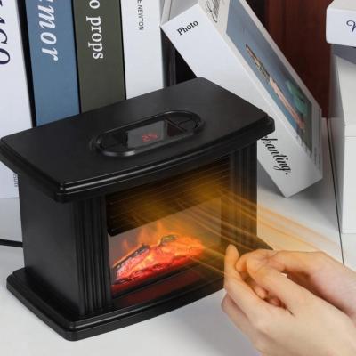 China Air Remote Control Hot Portable Mute Flame Mini Fan Electric Heater Fan Mini Table PTC Sale Heater for sale