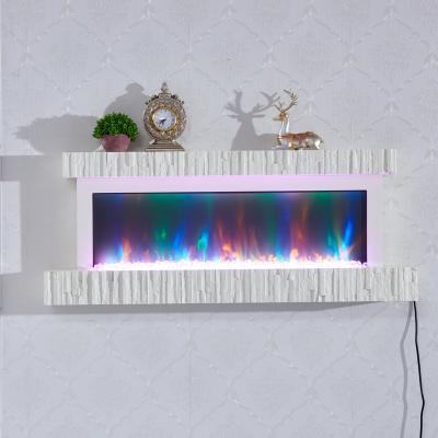 China Item A-801-68 Remote Control Wall Mounted Multi Color Led Indoor Modern Gorgeous Design Decorate Electric Fireplace for sale