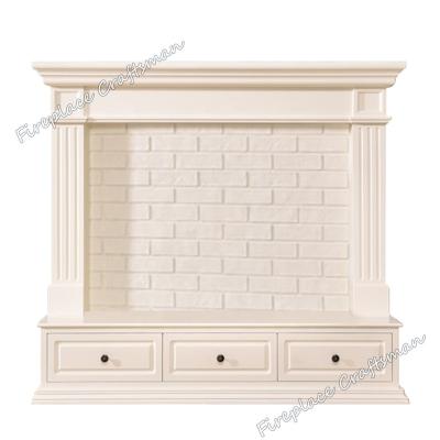 China TV Stand Series 348 Effect Classic Elegant Style Decoration Fireplace TV Stand for sale