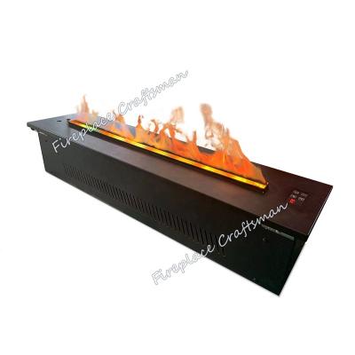 China Remote Control Free Design Portable Ventless Gas 600mm Fireplace Steamer With Water Mist Fire Steamer Insert for sale