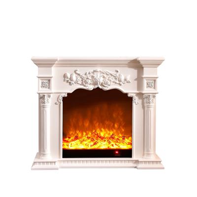 China Adjustable Free Standing Electric Fireplace Fireplace 318 Point Flame Effect Luxury Indoor for sale