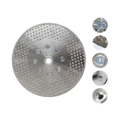 China . Double edge 230mm high speed straight sideelectropl 9in smooth diamond saw blade granite marble ceramic cutting and circular grind disc star blade for sale