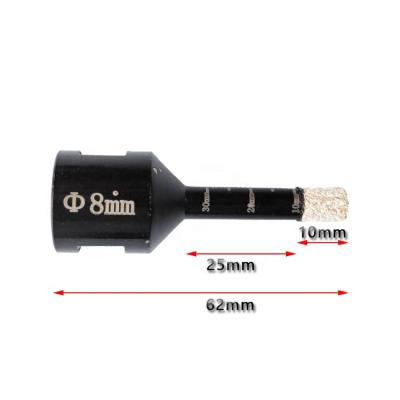 China Drill Holes TACAR M14 8mm Fast Delivery Diamond Coated Dry Coring Drill Bits For Sandstone/Granite/Porcelain/Concrete/Masonry for sale