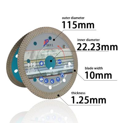 China High Quality Ceramic Tile TACAR Circular Machine Tools Ceramic Tile X - Grid Diamond Saw Blade 4.5inch Turbo Granite Cutting Disc Saw Blades for sale