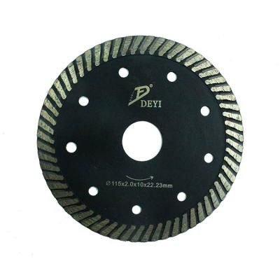 China 4.5in Ceramic Tile 4.5in Sinter Turbo Hot Pressed Super Thin Turbo Cutting Disc 115mm Diamond Saw Blade For Granite Ceramic Tile Marble for sale