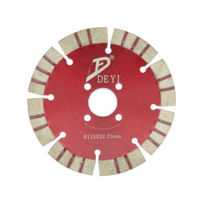 China . TACAR 115mm High Speed ​​Turbo Protected Deep Edge Diamond Blade Straight Soft Segmented Diamond Saw Blade For Masonry Marble Concrete Tile for sale