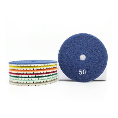 China Marble Granite Polishing TACAR Best Dry 7step Floor Quartz Diamond Hand Polishing Pad Abrasive Kit For Granite Stone for sale