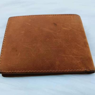 China J142422A simple frosted multifunctional hot sale credit card holders bank card holder crazy horse leather card holder for sale