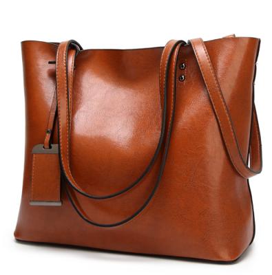 China High Quality New Arrival Ladies Handbag PU Material Fashion Compartment Shoulder Bag Larger Unbranded for sale