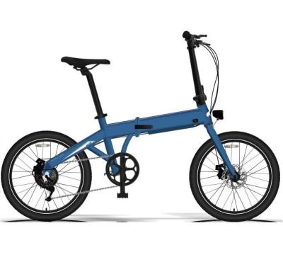 China Aluminum Alloy Electric Folding Bike with 36V10AH Rechargeable Batteries 50~60km Range and LCD Screen for sale