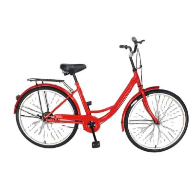 China 26 inch city steel bike with high carbon steel material and rim aluminum alloy and MAX SADDLE HEIGHT 85cm for sale