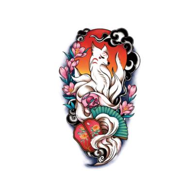 China SHAN HAI JING Temporary - Herbal Gumiho Flower Arm Tattoo Sticker For Man Women Water Temporary Full Transfer Hand Tattoo Stickers for sale