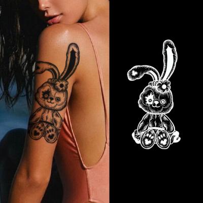 China Custom Temporary Hanna Tattoo Sticker Stencil Hand Tattoo With Flower Logo Black Bag Green Waterproof Vinyl PVC Tattoo Sticker for sale