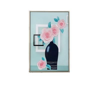 China FILE Nordic modern living room hallway wall paintings hanging paintings porch crystal three-dimensional relief decorative paintings for sale