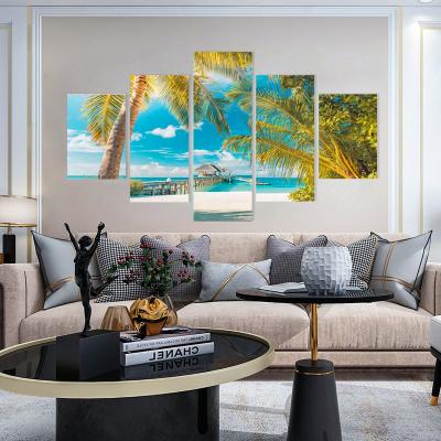 China BRIEF Factory wholesale five living room bedroom wall canvas home decoration combination painting for sale