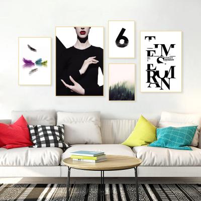 China Modern Creative Nordic Wall Art Style Combination Living Room Decoration Painting for sale