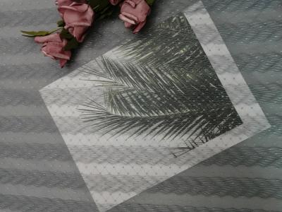 China Grey Polyester Crinckle Mesh Pleated-Kantstof voor Meisjekleding Te koop