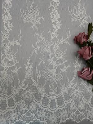 Cina Tulle Mesh Embroidered Cotton Fabric in vendita