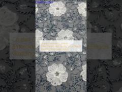 Corded Lace Fabric Sequin Embroidered High Quality Lace Elegent Wedding Embroidery Fabric
