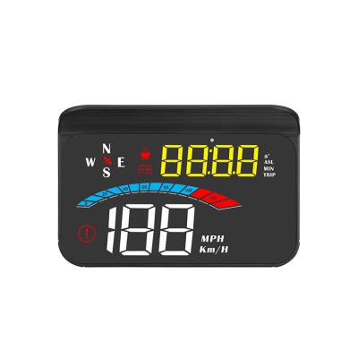 China Hot Selling Water Temperature Car HUD Display For All Cars HUD Head Up Display Projector OBD2+ GPS Mode for sale