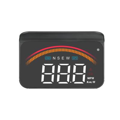 China Car HUD Display Speed ​​Monitor Alarm GPS OBD HUD Water Temperature Heads Up Display For All Cars for sale