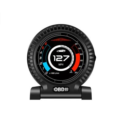 China FactorySale Water Temperature Car Hud Head Up Display Anti Speed ​​Detector Head Up Display For OBD2 Port Cars for sale