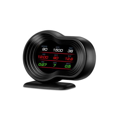 China New Water Temperature Design Drive Heads Up Display Mode Car OBD2+ GPS+ Navigation+ Driving Computer Hud Up Display Head for sale