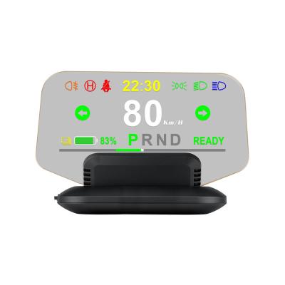 China Water Temperature Car HUD Digital Meter OBD GPS Smart Head Up Display Navigation Integrated Car HUD For MODEL 3 and MODEL Y for sale