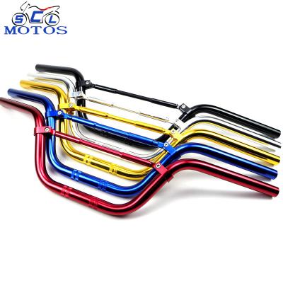 China 22MM Universal 7/8 Inch Motocross Street 70/80cm Motorcycle Handle Bar 15/22mm Aluminum Handlebar With Balance Bar for sale