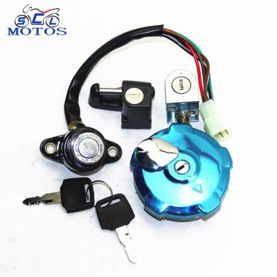 China The SCL-2016040123 CG150 zinc/aluminum alloy alloy motorcycle part moped locks the fuel tank cap ignition switch for sale