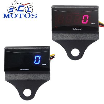 China Waterproof Display Universal LCD Digital RPM Meter Motorcycle Meters For Racing Motorcycle for sale