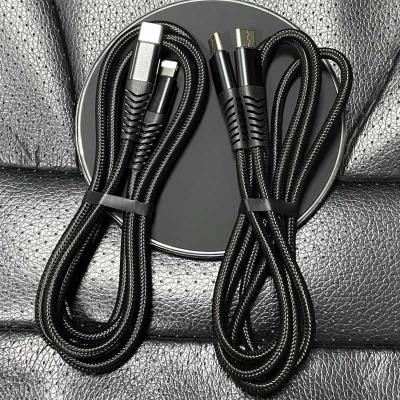 China Cell Phone Metal Braided Case 1M Black Usb C To Light Up 9V 18W Palladium Fast Data Charging Cable For iPhone 12 13 for sale