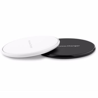 China 10W Round Super Slim Super Thin Wireless Standard QI Wireless Standard Mobile Smart Phone Charger Fast Radio For Samsung For iPhone for sale