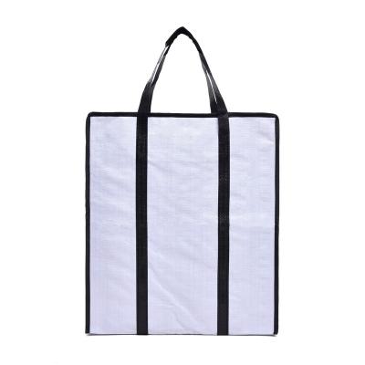 China 100%Recyclable Reusable Bag Custom Logo Large Non Woven Shopping Bag for sale