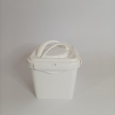 China Plastic 1L Milk Square Buckets With Lids for sale