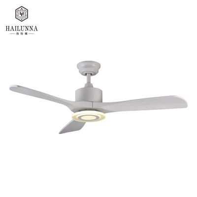 China Art Living Room Decorative 18W Commercial Modern Indoor White Ceiling Fan Light for sale