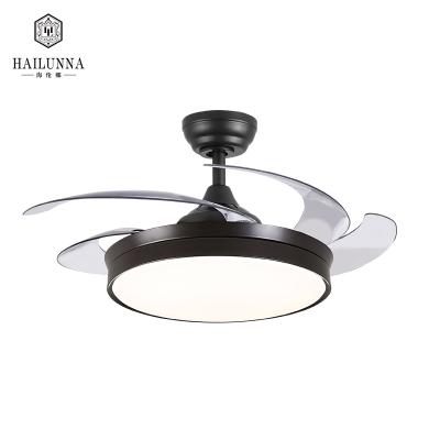 China Foldable Modern Simple Quiet Household Lamp Modern Ceiling Fan With Led Light for sale